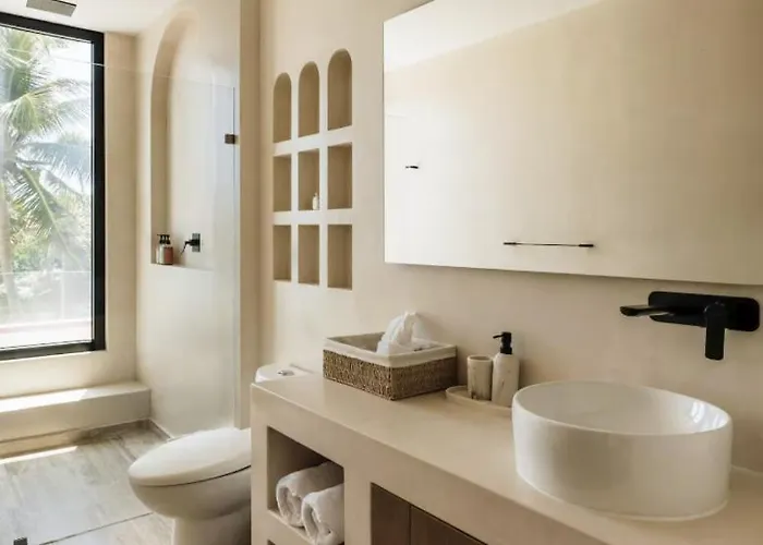 Beachfront Hacienda For 24 Guests In
