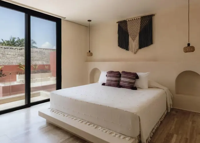 Beachfront Hacienda For 24 Guests In *