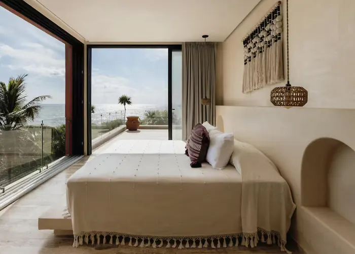 Beachfront Hacienda For 24 Guests In