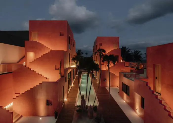 Beachfront Hacienda For 24 Guests In *