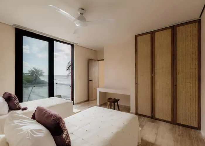 Beachfront Hacienda For 24 Guests In